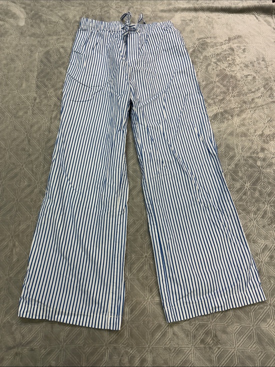 H&M Pants - H&M Blue & White Vertical Stripe Pants